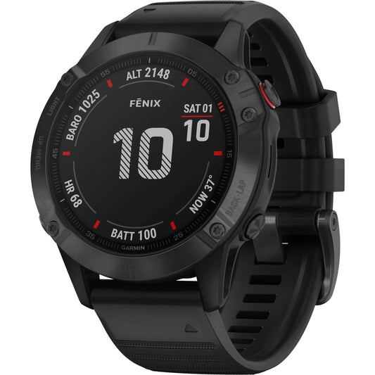 Garmin Fenix 6 Pro HRM with GPS Multisport Watch - Black 753759232726 - Start Fitness