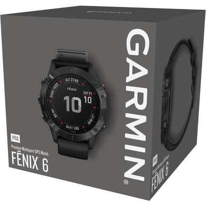 Garmin Fenix 6 Pro HRM with GPS Multisport Watch - Black 753759232726 - Start Fitness