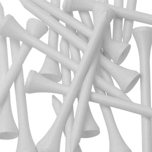 GMTee Golf Wooden (20 Pack) 2 3/4 Inch Golf Tees - White 4897053040765 - Start Fitness
