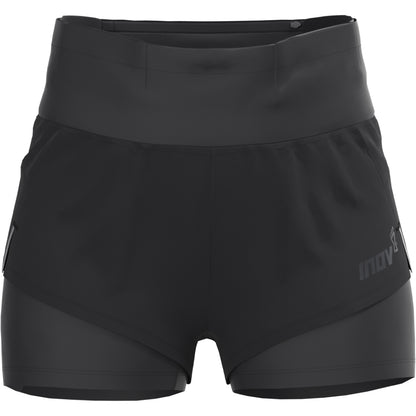 Inov8 TrailFly Ultra 3 Inch 2 in 1 Womens Running Shorts - Black