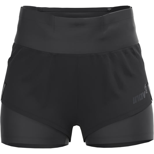 Inov8 TrailFly Ultra 3 Inch 2 in 1 Womens Running Shorts - Black