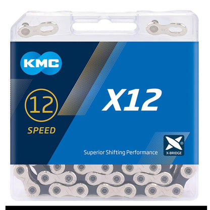 KMC X12 Chain - Silver/Black