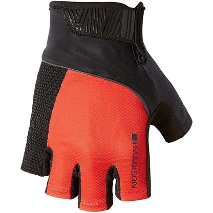 Madison Sportive Mens Fingerless Cycling Gloves - Red - Start Fitness