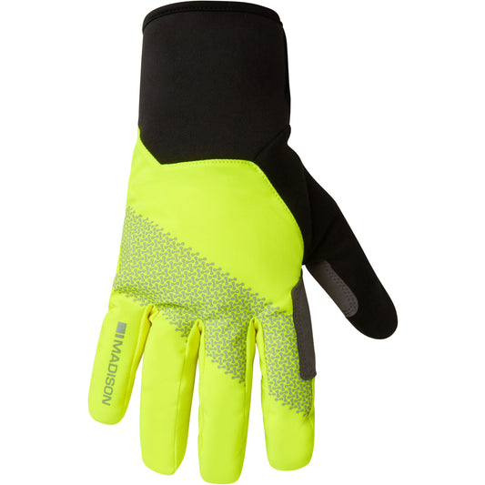 Madison Stellar Reflective Waterproof Thermal Full Finger Cycling Gloves - Yellow