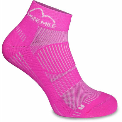 More Mile London 2.0 (3 Pack) Eco Friendly Running Socks - Pink