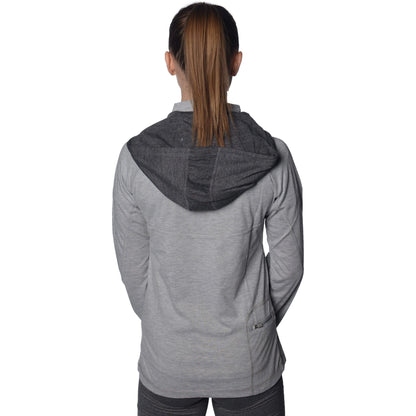 More Mile Marl Full Zip Womens Training Hoody - Grey - Start Fitness