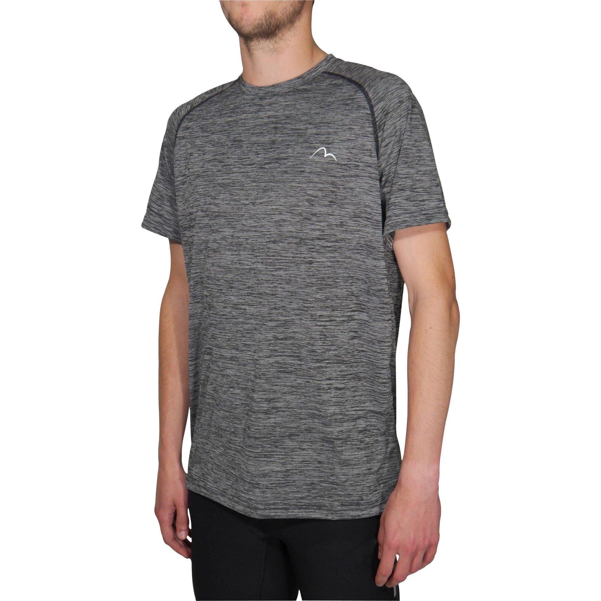 More Mile Rad Performance Junior Short Sleeve Running Top - Grey - Start Fitness