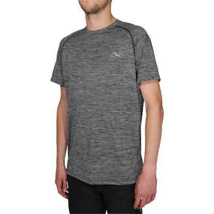 More Mile Rad Performance Junior Short Sleeve Running Top - Grey - Start Fitness