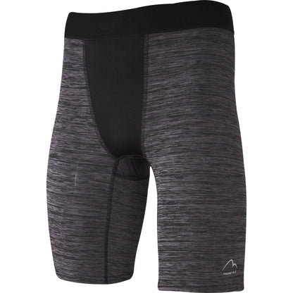More Mile Train To Run Baselayer Mens Training Short Tights - Grey - Start Fitness