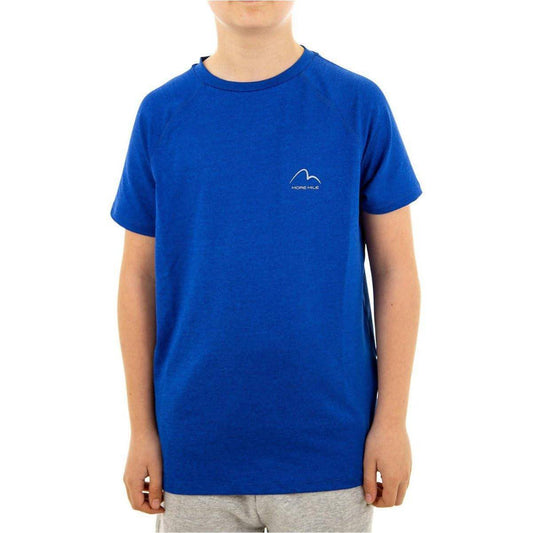 More Mile Train To Run Boys Short Sleeve Running Top - Blue - Start Fitness
