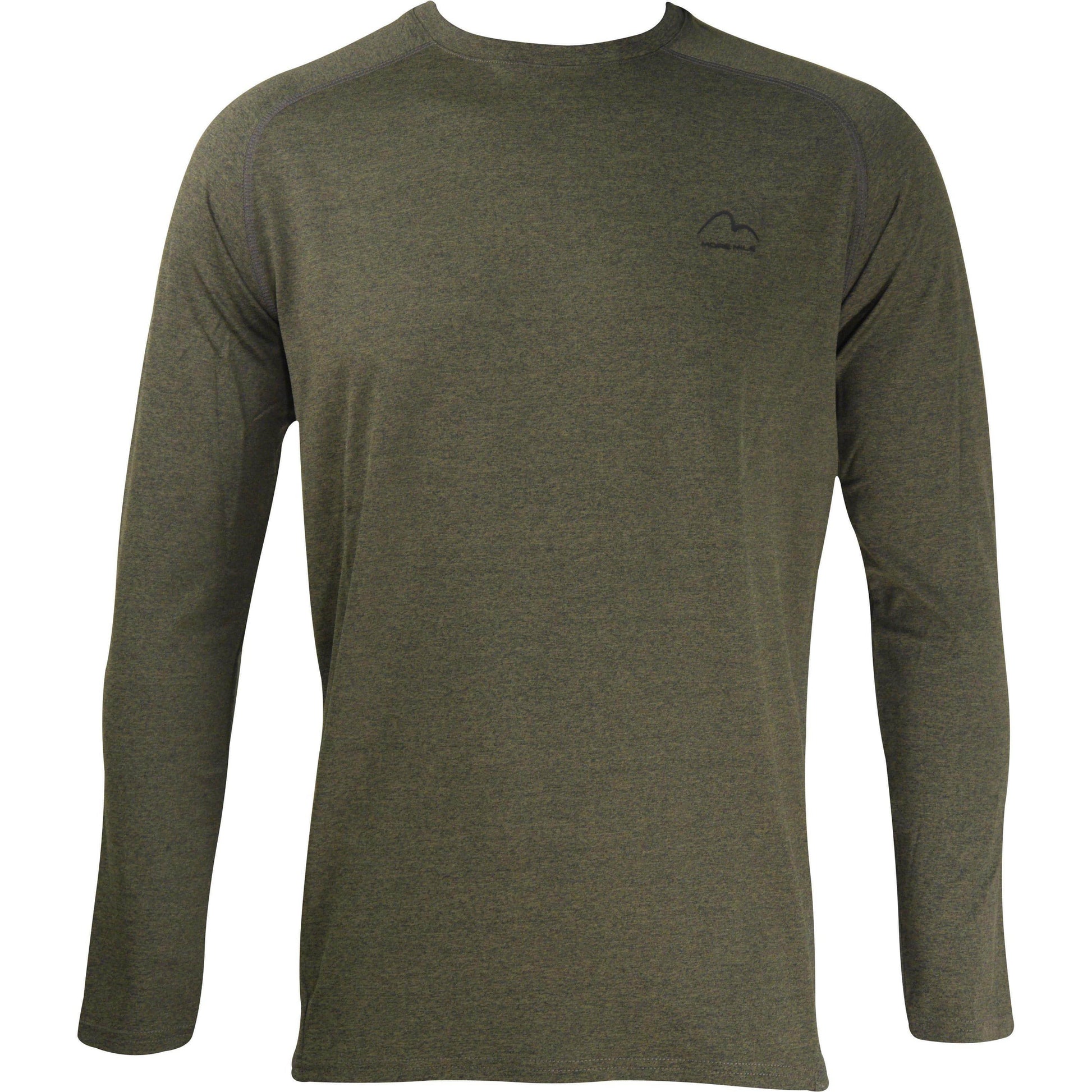 More Mile Train To Run Mens Long Sleeve Running Top - Green - Start Fitness