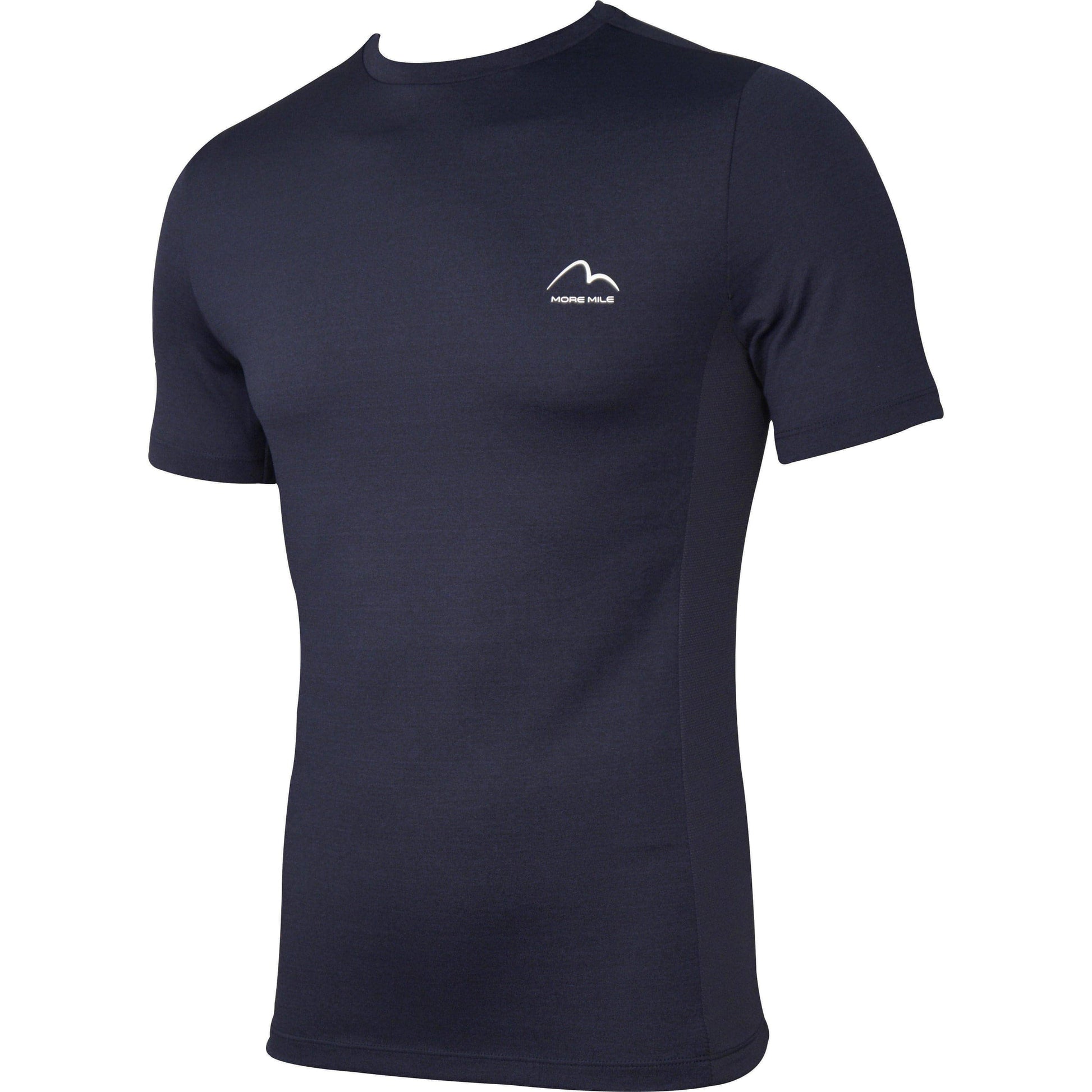 More Mile Warrior Short Sleeve Mens Fitted Training Top - Blue - Start Fitness
