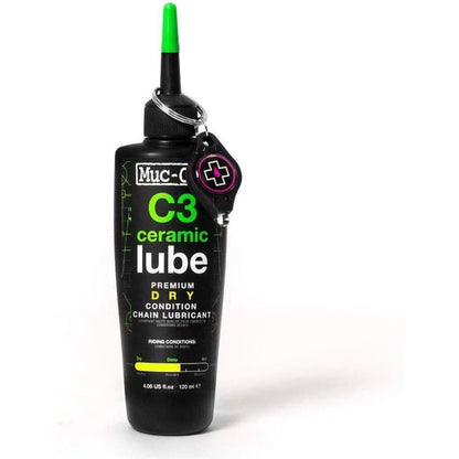 Muc-Off C3 Ceramic Dry Lube Bike Chain Lubricant 120ml 5037835872002 - Start Fitness