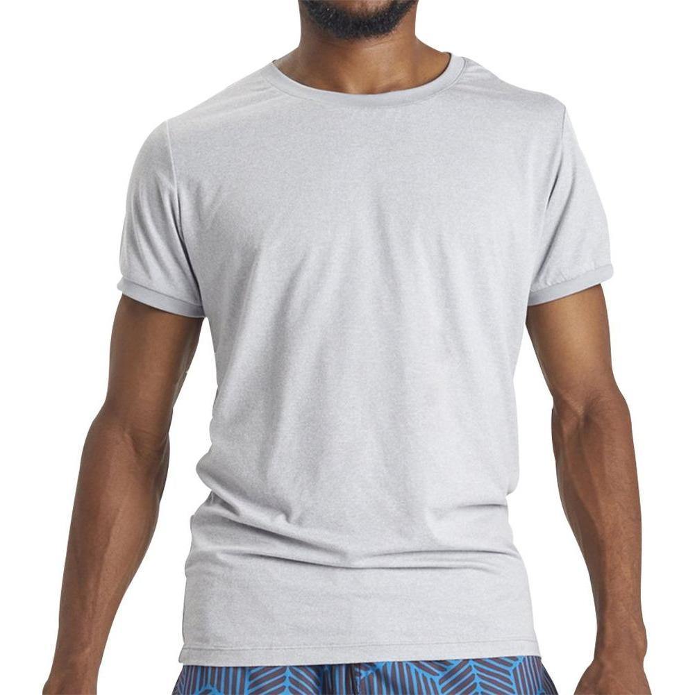 Ohmme Astral Short Sleeve Mens Yoga Top - Grey - Start Fitness