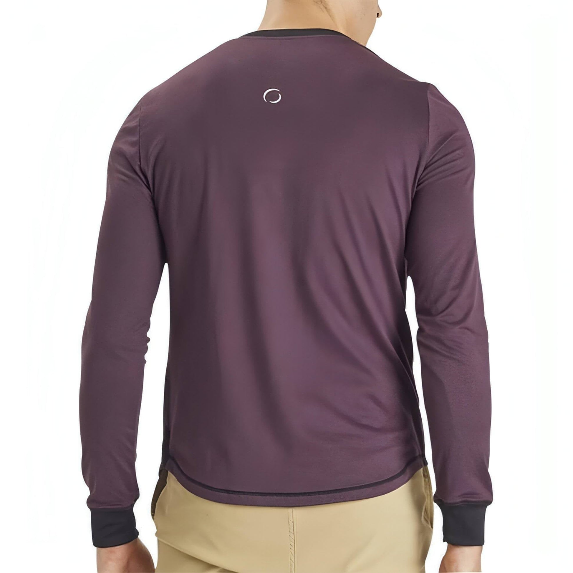Ohmme Dawn Long Sleeve Mens Yoga Top - Purple - Start Fitness