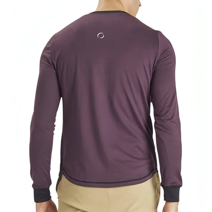 Ohmme Dawn Long Sleeve Mens Yoga Top - Purple - Start Fitness