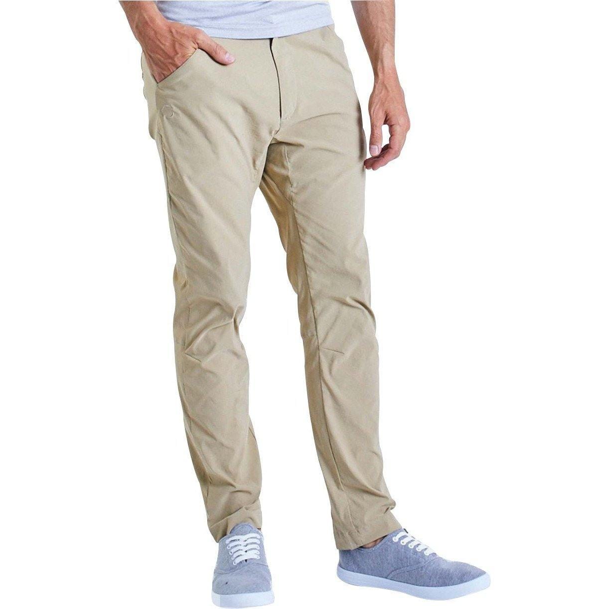 Ohmme Discovery Mens Chinos Yoga Pants - Beige - Start Fitness