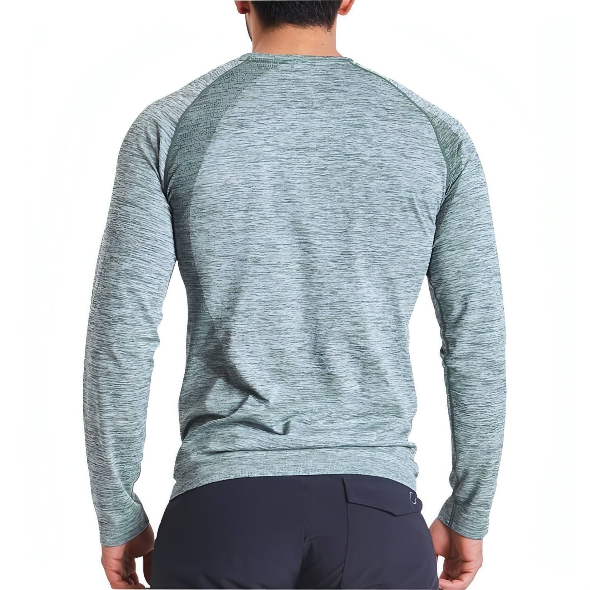 Ohmme Orion Long Sleeve Mens Yoga Top - Green - Start Fitness