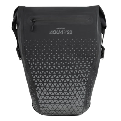 Oxford Aqua V 20L Extreme Visibility Single QR Pannier Bag - Black