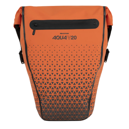 Oxford Aqua V 20L Extreme Visibility Single QR Pannier Bag - Orange