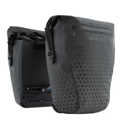 Oxford Aqua V 32 Extreme Visibility Double Pannier Bag - Black