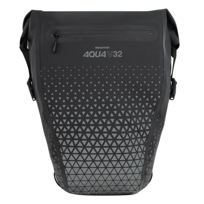 Oxford Aqua V 32 Extreme Visibility Double Pannier Bag - Black