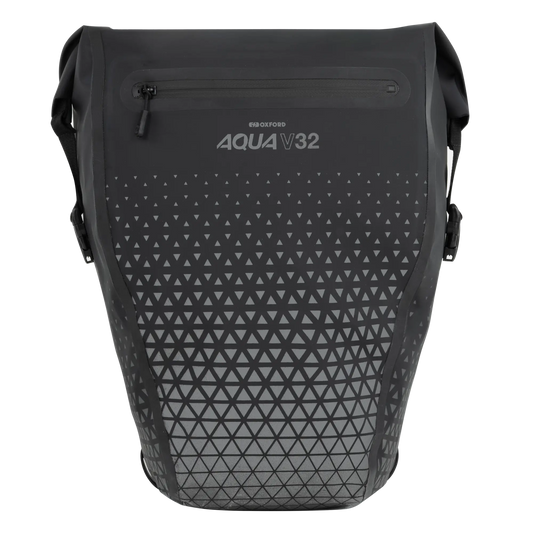 Oxford Aqua V 32 Extreme Visibility Double Pannier Bag - Black