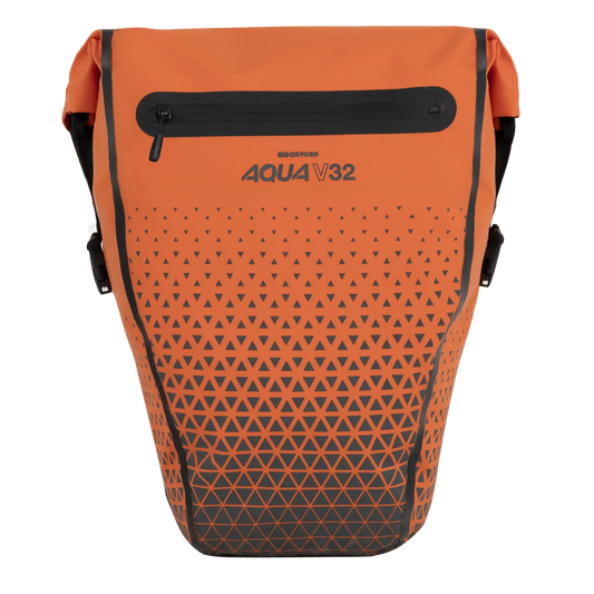 Oxford Aqua V 32 Extreme Visibility Double Pannier Bag - Orange