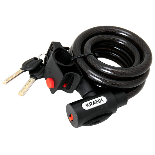 Kranx Garrison 15mmx1800mm Keyed Cable Bicycle Lock