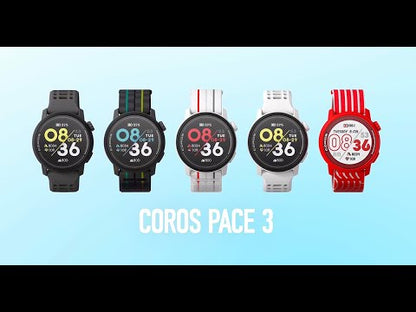 COROS PACE 3 Premium Silicone Strap GPS Watch - White