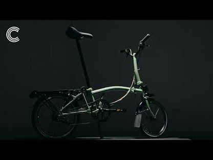 Brompton C Line S6L Black Edition Folding Bike - Yuzu Lime