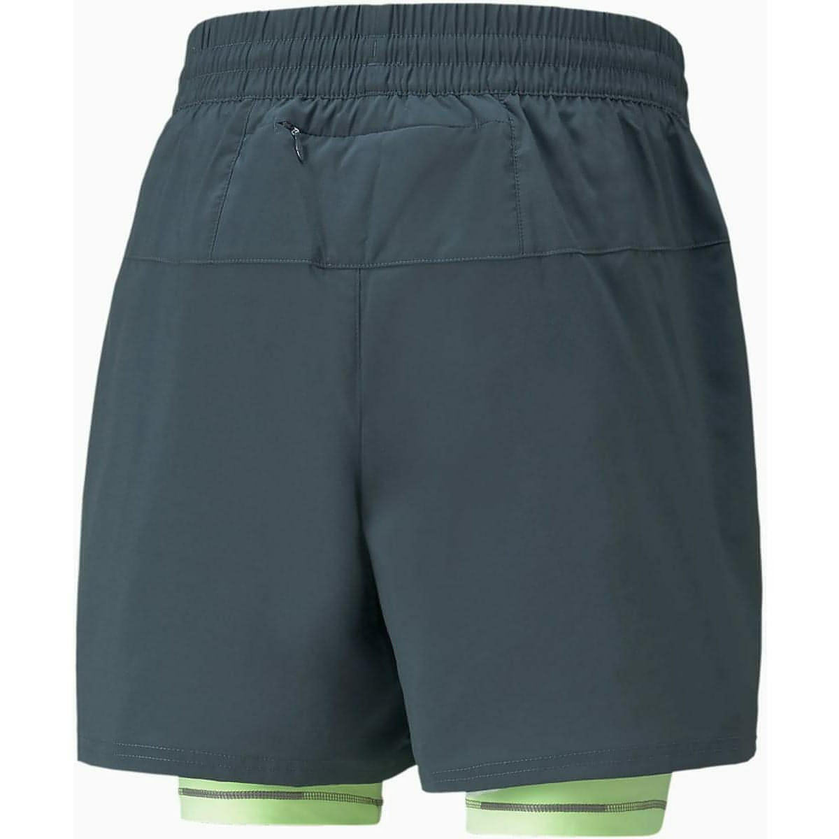 Puma 5 Inch Graphic 2 In 1 Mens Running Shorts - Grey - Start Fitness
