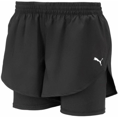Puma Woven 2 In 1 Womens Running Shorts - Black - Start Fitness