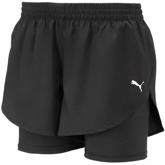 Puma Woven 2 In 1 Womens Running Shorts - Black - Start Fitness