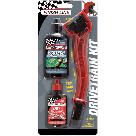 Finish Line Drivetrain Starter Kit Pack - Red