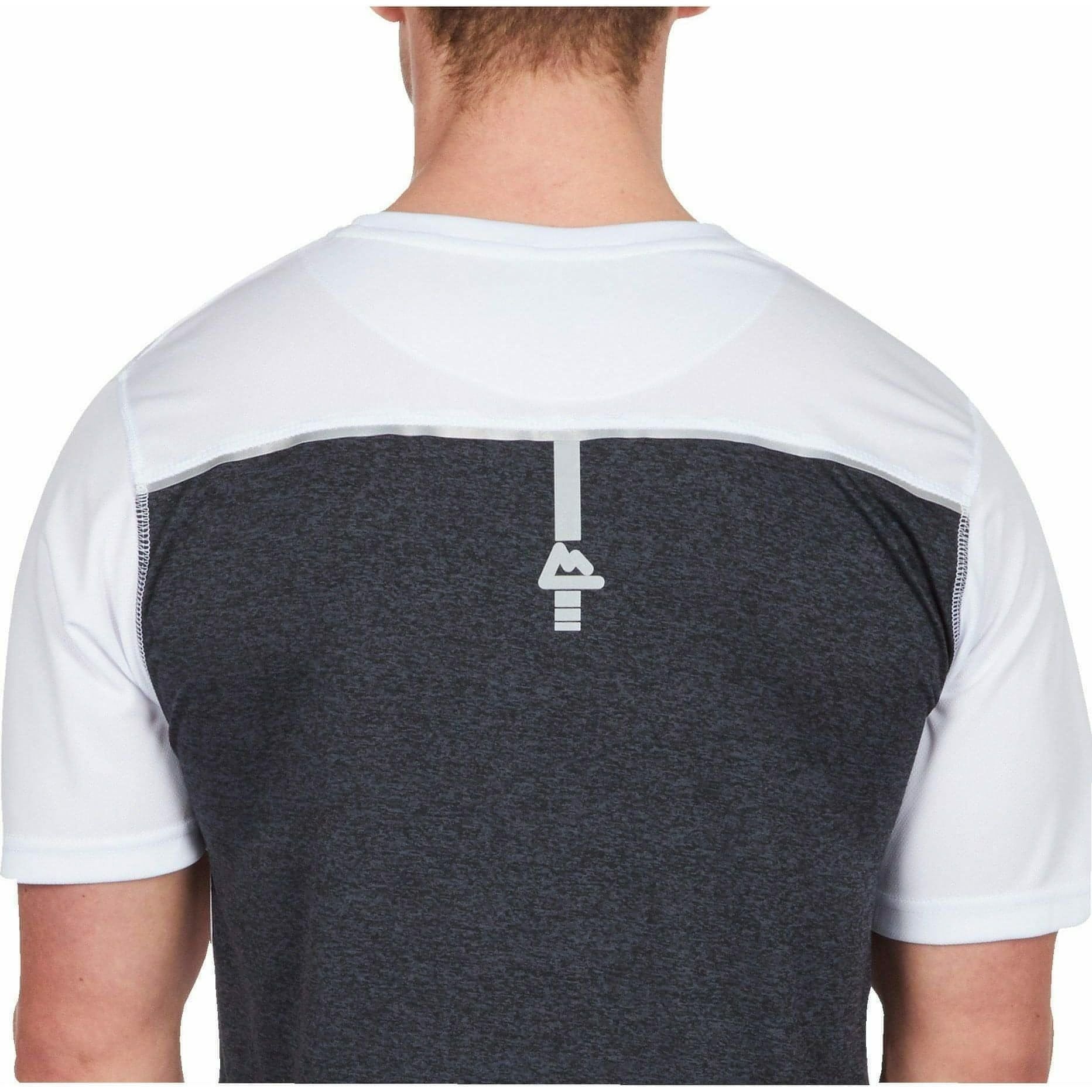 Red Tag Activewear Reflective Short Sleeve Mens Running Top - White - Start Fitness