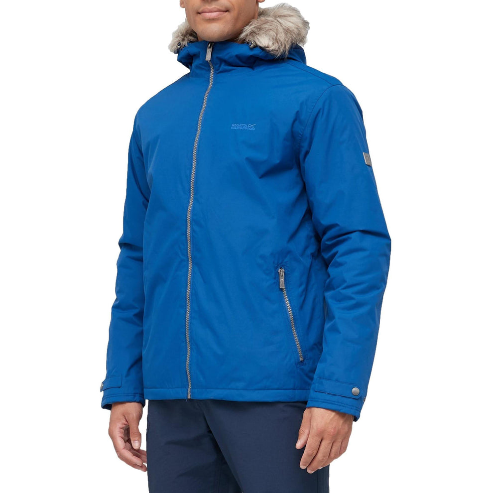Regatta Haig Mens Waterproof Jacket Blue Start Fitness