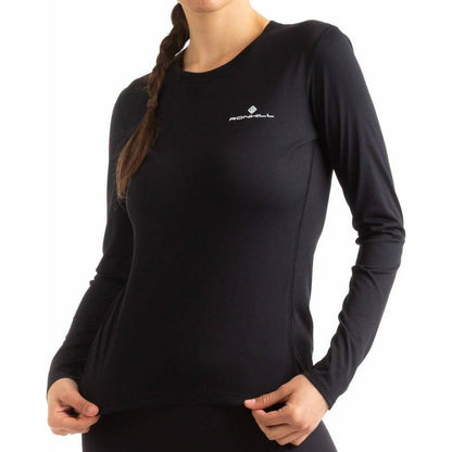 Ronhill Core Long Sleeve Womens Running Top - Black - Start Fitness