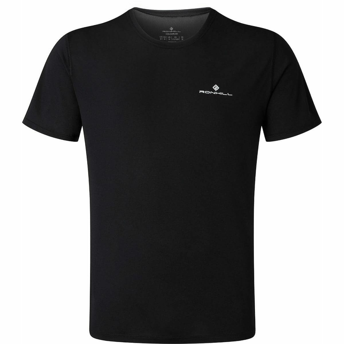 Ronhill Core Short Sleeve Mens Running Top - Black - Start Fitness