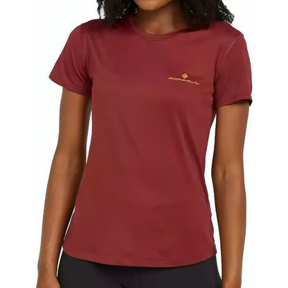 Ronhill Core Short Sleeve Womens Running Top - Red - Start Fitness