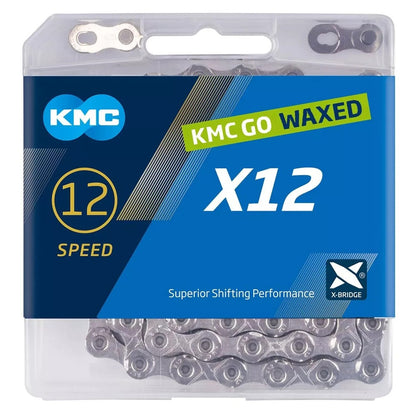 KMC X12 Pre-Waxed Chain - Silver