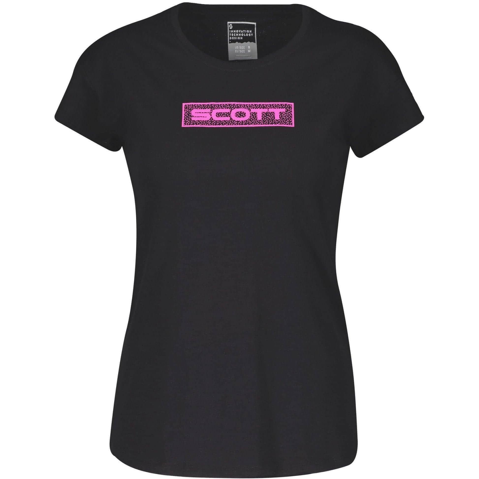 Scott 10 Casual Slub Short Sleeve Womens Cycling Top - Black 7613368491804 - Start Fitness