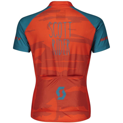 Scott RC Team Short Sleeve Junior Cycling Jersey - Orange - Start Fitness