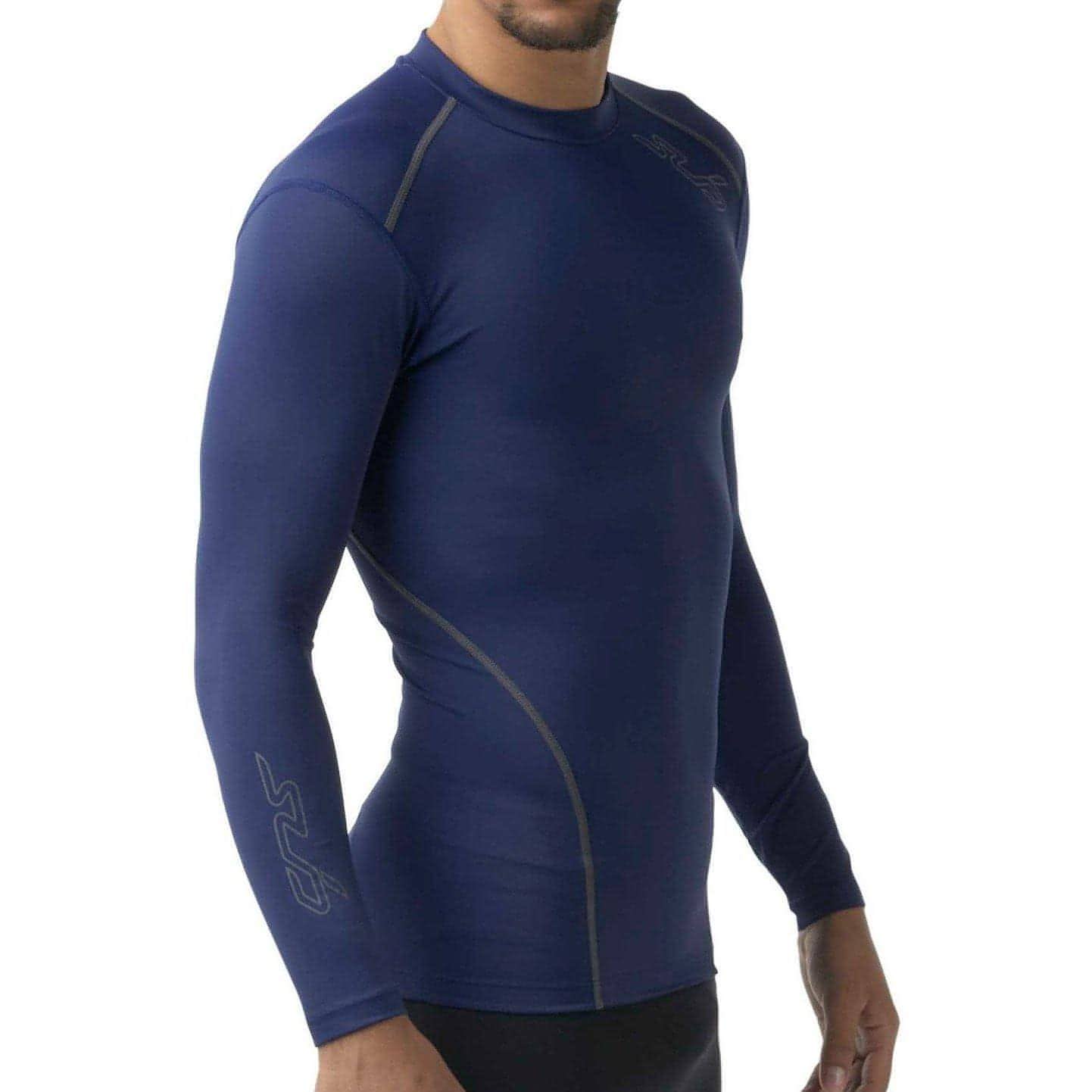 Sub Sports Dual 2.0 Long Sleeve Mens Compression Top - Blue - Start Fitness