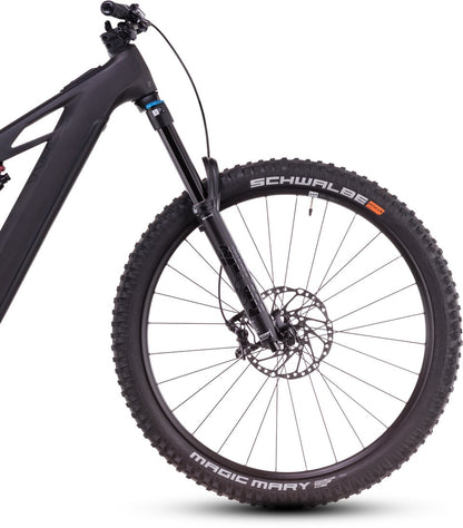 Cube Stereo Hybrid One77 HPC SLX 800 Carbon Electric Full Suspension Mountain Bike 2025 - Blackline