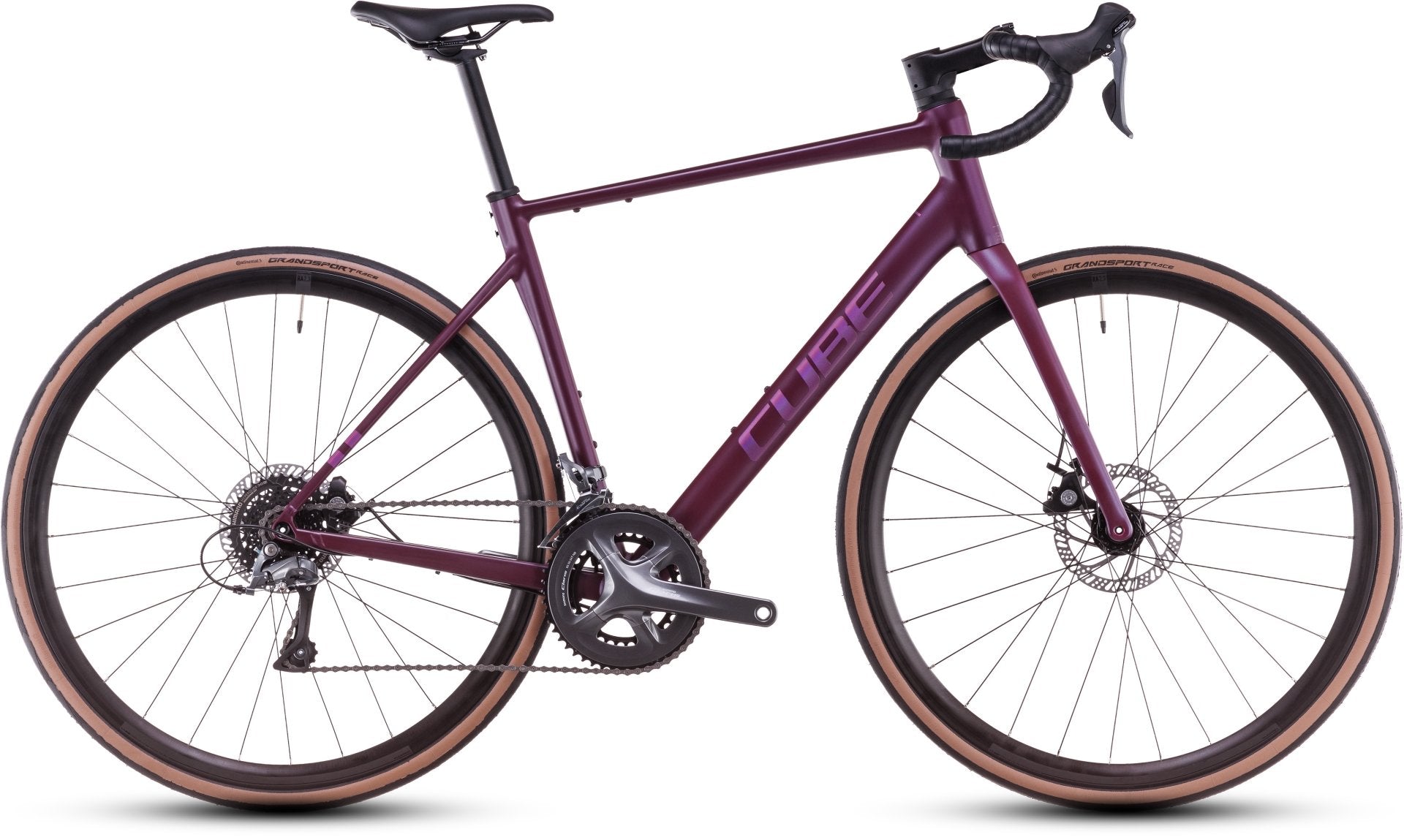 Cube Attain Race Road Bike 2025 - Hyper Purple – Start Fitness