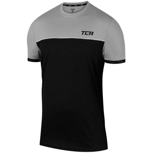 TCA Aeron Short Sleeve Junior Running Top - Black - Start Fitness