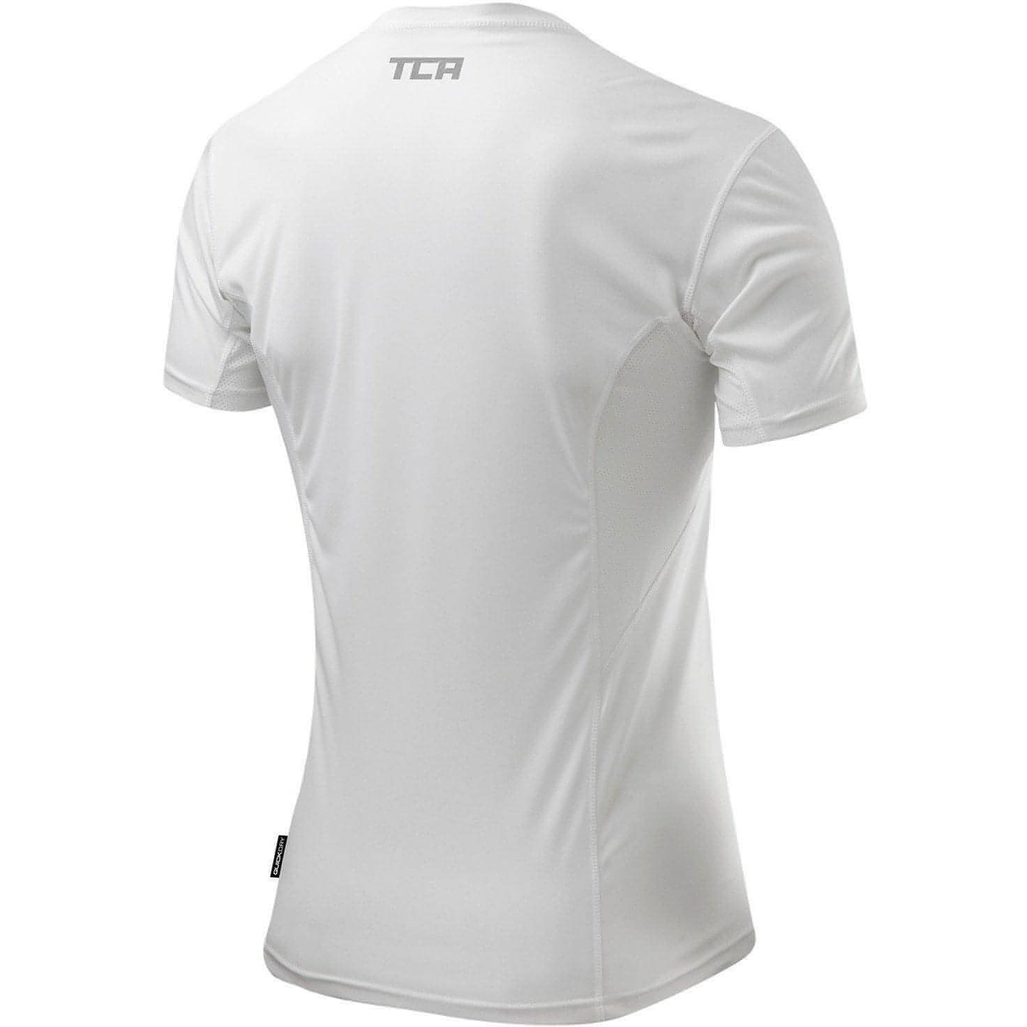 TCA Atomic Short Sleeve Mens Running Top - White - Start Fitness