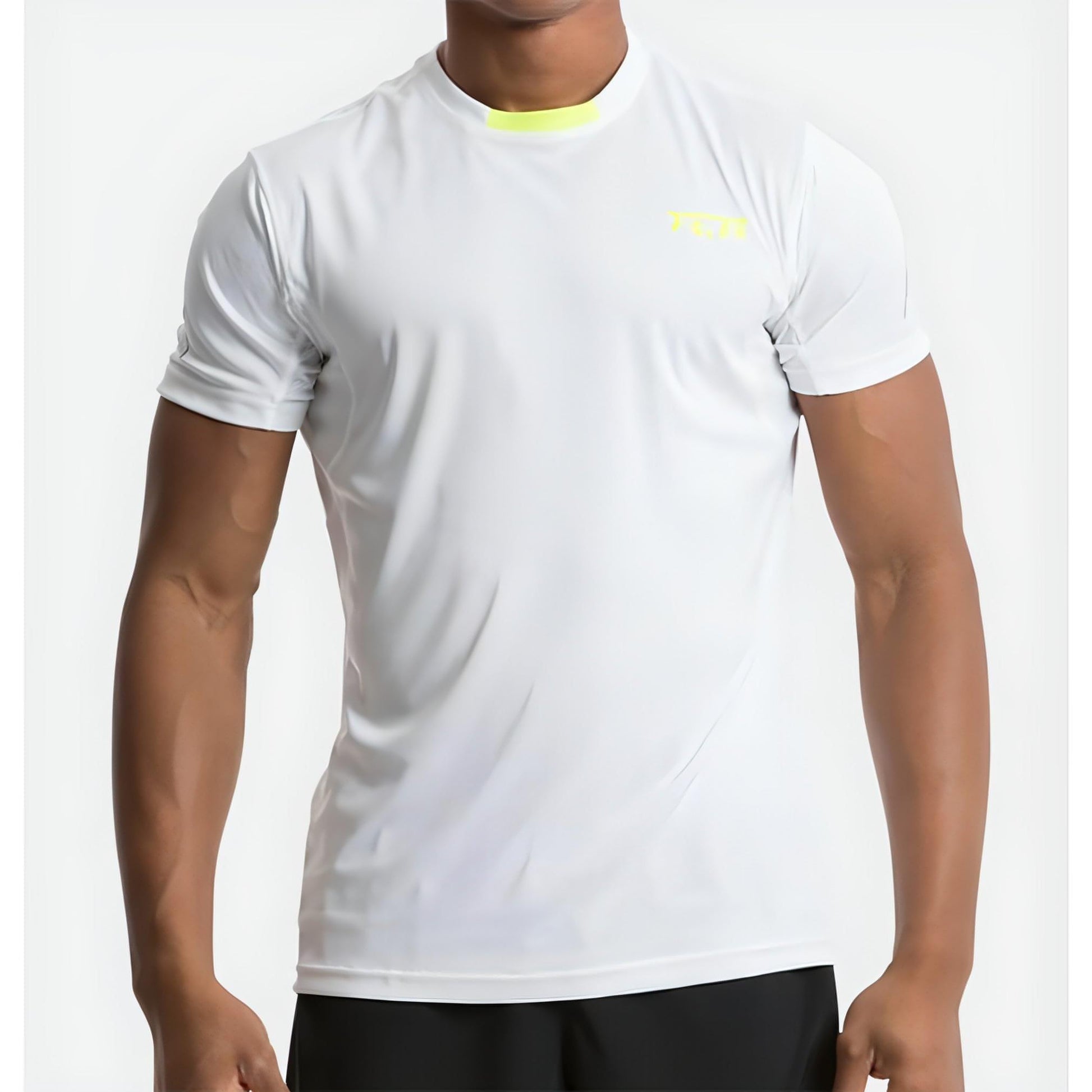 TCA Atomic Short Sleeve Mens Running Top - White - Start Fitness