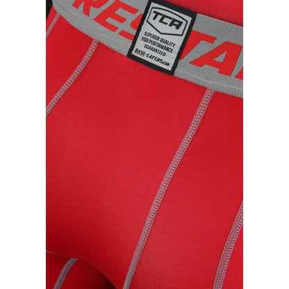 TCA Pro Performance Compression Junior Short Tights - Red - Start Fitness